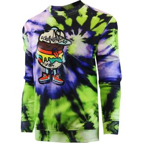 سويت شيرت رجالي من Screenshotbrand Urban Hip Hop Premium Tie Dye Fleece - بلوفر نشط Urbanwear Street Fashion برقبة دائرية in Kuwait