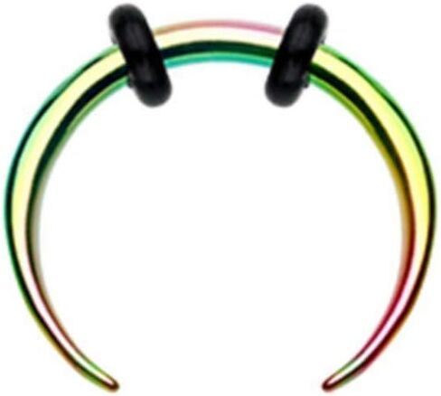 Covet Jewelry Colored Basic Steel Pincher Septum Ring in Saudi Arabia