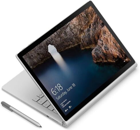 Microsoft Surface Book 512GB Intel Core i7-6600U X2 2.6GHz 13.5", Silver (Renewed) in Saudi Arabia