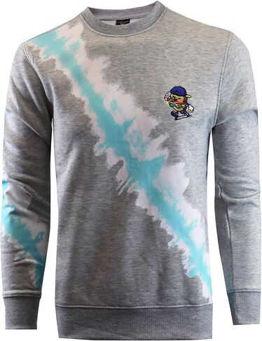 سويت شيرت رجالي من Screenshotbrand Urban Hip Hop Premium Tie Dye Fleece - بلوفر نشط Urbanwear Street Fashion برقبة دائرية in Kuwait