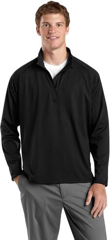 SPORT-TEK Men's Tall Sport Wick Stretch 1/2 Zip Pullover in Kuwait