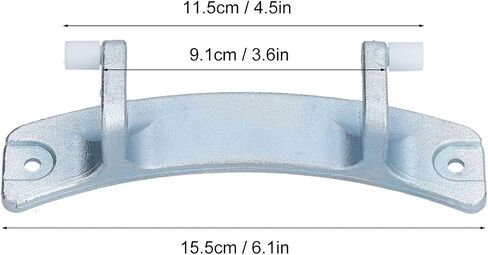 Washing Machine Door Hinge, Aluminum Alloy Washer Door Hinge Replacement Part for Universal Front Loading Washing Machine in Kuwait