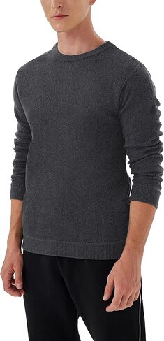 Men's Casual Crewneck Long Sleeve Knitwear Sweater Lightweight Fall Winter Basic Pullover Sweaters in Saudi Arabia