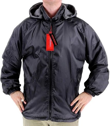 Maximos Men's Lax Security Reversible Water Resistant Jacket With Removable Hood in Saudi Arabia