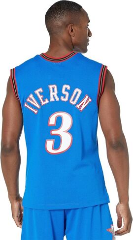 Mitchell and Ness Iverson Royal #3 Sixers 1999 Swingman Jersey (18016-P76ROYA99AIV) in Saudi Arabia