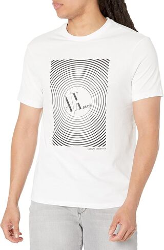 A|X ARMANI EXCHANGE Men's Ax Beats Record Spin T-Shirt in Saudi Arabia
