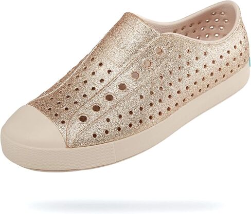 Native Shoes Jefferson Bling Sneakers for Men, and Women - Eva Lining, Long-Lasting Wear, Lightweight Design, and Rubber OutsoleBling Rock Salt Bling/Rock Salt Pink Men's 8, Women's 10 Medium in Saudi Arabia