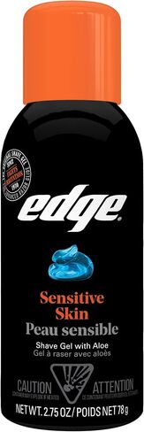 Edge Men's Sensitive Skin Formula Shave Gel with Soothing Aloe, 2.75 Ounce in Saudi Arabia