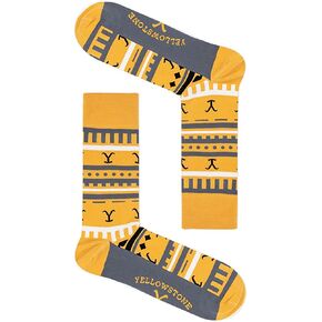 جوارب يلوستون داتون رانش مخططة باللون الأصفر in Kuwait