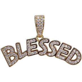 ICE JEWELRY 14K Gold Plated Dripping Letter Savage Necklace Pendant 3mm Stainless Steel Twist Chain in Saudi Arabia