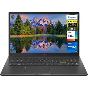 أحدث كمبيوتر محمول ASUS VivoBook 15 لعام 2022، شاشة FHD OLED مقاس 15.6 بوصة، Intel Core i7-1165G7، ذاكرة الوصول العشوائي 16 جيجابايت، 1 تيرابايت PCIe SSD، HDMI، WiFi 6، لوحة مفاتيح بإضاءة خلفية، قارئ بصمات الأصابع، Windows 11 Home، Indie Black in Saudi Arabia