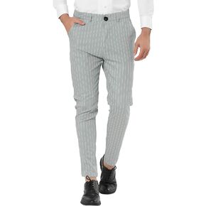 Lars Amadeus Men's Dress Striped Pants Slim Fit Flat Front Business Trousers