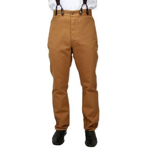 Historical Emporium Men's High Waist Classic Canvas Work Trousers in Kuwait