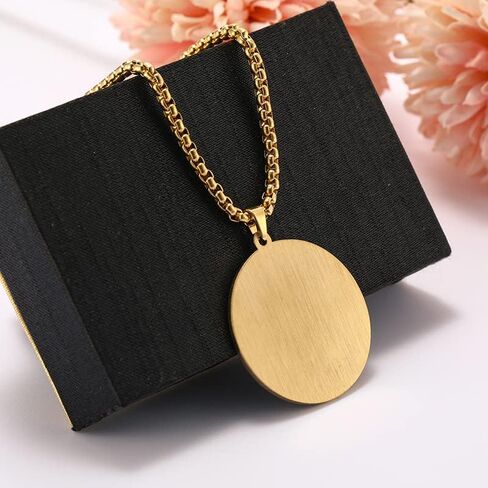 TEAMER Key of Solomon Seal Pendant Necklace Gold Stainless Steel Pentacle Talisman Wiccan Jewelry for Men Women in Saudi Arabia