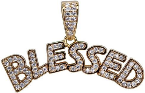 ICE JEWELRY 14K Gold Plated Dripping Letter Savage Necklace Pendant 3mm Stainless Steel Twist Chain in Saudi Arabia