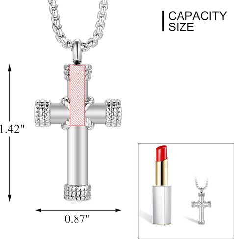 Urn Necklaces for Ashes Cremation Necklace Stainless Steel Cremation Jewelry Memorial Ashes Keepsake in Kuwait