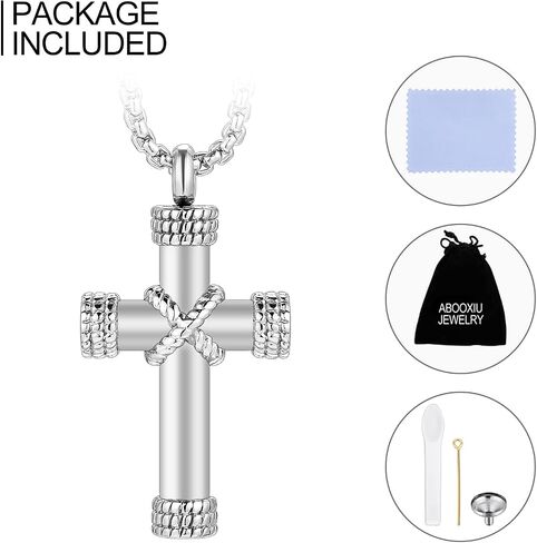 Urn Necklaces for Ashes Cremation Necklace Stainless Steel Cremation Jewelry Memorial Ashes Keepsake in Kuwait