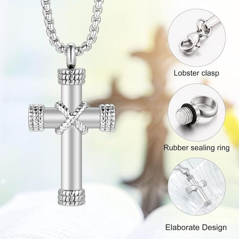 Urn Necklaces for Ashes Cremation Necklace Stainless Steel Cremation Jewelry Memorial Ashes Keepsake in Kuwait