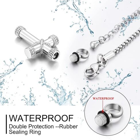 Urn Necklaces for Ashes Cremation Necklace Stainless Steel Cremation Jewelry Memorial Ashes Keepsake in Kuwait
