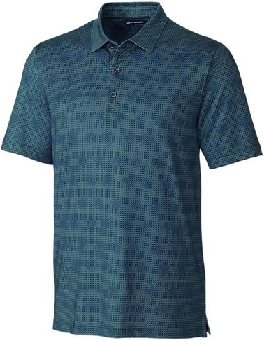 Cutter & Buck Men's Pike Geo Grid Print Polo in Saudi Arabia