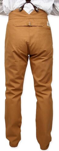 Historical Emporium Men's High Waist Classic Canvas Work Trousers in Kuwait