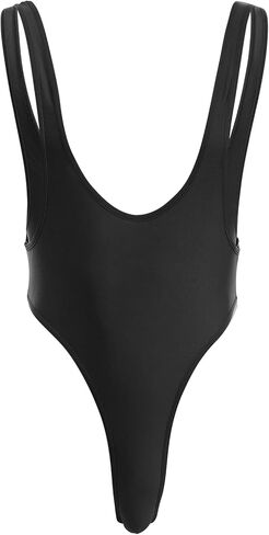 IBTOM CASTLE Men's Sexy Leotard Bodysuit Deep U Neck High Cut Backless Dance Wrestling Singlet Men Thongs Fitness Underwear in Saudi Arabia