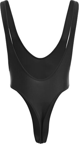 IBTOM CASTLE Men's Sexy Leotard Bodysuit Deep U Neck High Cut Backless Dance Wrestling Singlet Men Thongs Fitness Underwear in Saudi Arabia