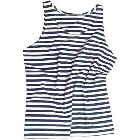 قميص Mil-Tec من Sturm Striped Sailor Tank Top - للرجال، أزرق/أبيض، كبير، 11005000-904 in Kuwait