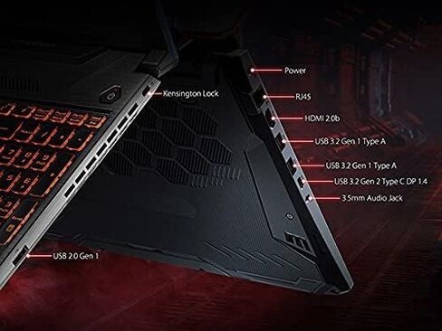 اسس لابتوب العاب تي يو اف F15 (2022)، 15.6؟ شاشة FHD 300Hz، انتل كور i7-12700H، جيفورس RTX 3060، 16GB DDR5، 1TB PCIe SSD، ثاندربولت 4، واي فاي 6، ويندوز 11 هوم، رمادي ميكا، FX507ZM-ES74 in Saudi Arabia