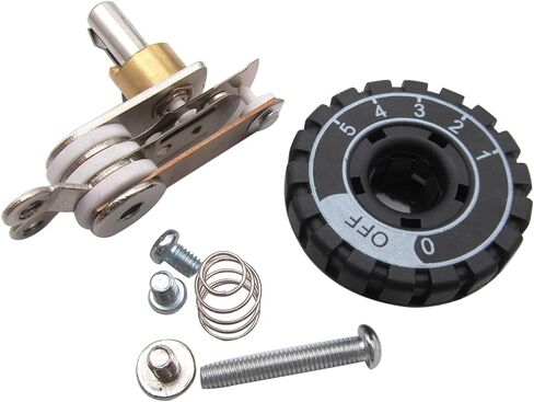 CKPSMS Brand -1SET Thermostat Set with Knob #ES-300-B Compatible with/Replacement for SilverStar Brand ES-300 Electric Steam Iron in Saudi Arabia