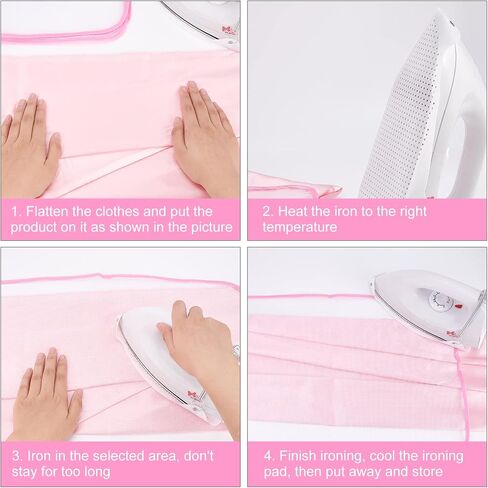 CHGCRAFT 4 Styles Cover Iron Shoe Polyester Mat Nylon Heat Resistant Protective Mesh Cloth and Heat Ironing Insulation Pad for Electric Iron Prevents Scorching Sticking in Saudi Arabia
