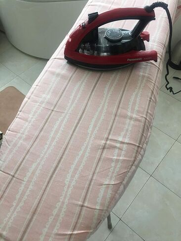 J&J home fashion Ironing Board Cover with 2-Layer Pad Reversible Pink Strip in Kuwait