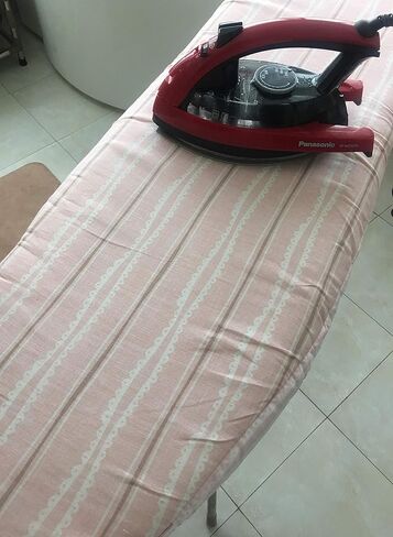 J&J home fashion Ironing Board Cover with 2-Layer Pad Reversible Pink Strip in Kuwait