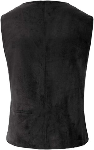 Men's Women's Renaissance Halloween Costume Medieval Vest Cap Sleeve Stand Collar Lace-up Vest Pirate Costume in Saudi Arabia