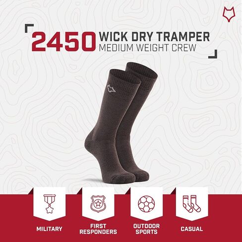 Fox River Wick Dry Tramper Merino Wool Crew Socks Medium Weight Men’s Hiking Sock with Moisture Wicking Fabric in Saudi Arabia