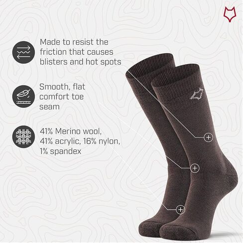 Fox River Wick Dry Tramper Merino Wool Crew Socks Medium Weight Men’s Hiking Sock with Moisture Wicking Fabric in Saudi Arabia