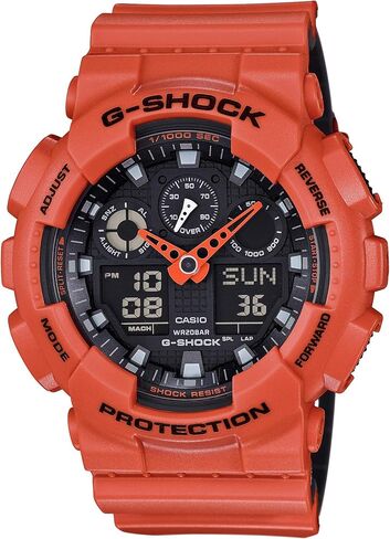 ساعة كاسيو للرجال GA-100 XL Series G-Shock Quartz 200M WR مقاومة للصدمات in Kuwait