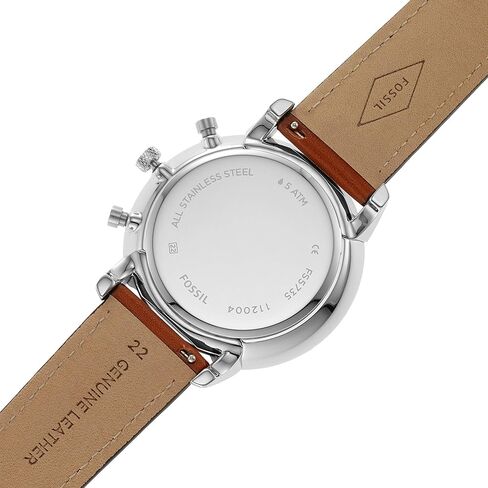 Fossil Neutra Men's Chronograph Watch with Stainless Steel Bracelet or Genuine Leather Band in Saudi Arabia