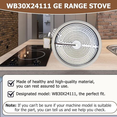 ترقية جديدة لنطاق WB30X24111 عنصر سطحي مزدوج مشع، تسخين مشع 9 بوصة، عنصر سطحي WB30X24111 متوافق مع موقد كهربائي ge ومجموعة ge الكهربائية. in Kuwait