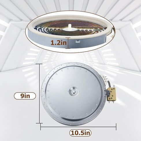 ترقية جديدة لنطاق WB30X24111 عنصر سطحي مزدوج مشع، تسخين مشع 9 بوصة، عنصر سطحي WB30X24111 متوافق مع موقد كهربائي ge ومجموعة ge الكهربائية. in Kuwait
