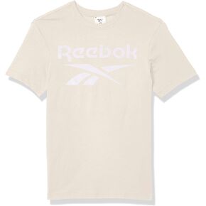 تي شيرت رجالي ماركة Reebok مطبوع عليه شعار مكدس in Kuwait