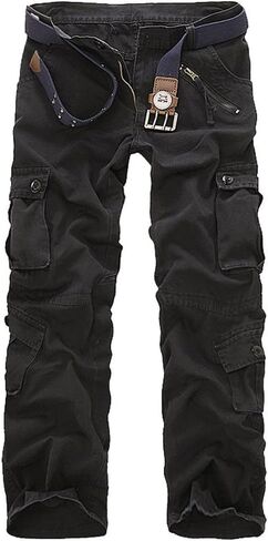 Leward Men's Casual Active Military Cargo Camouflage Combat Pants Trousers with 8 Pocket(no Belt) in Saudi Arabia