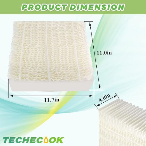 Techecook 1043 Humidifier Super Wick Filter (2 Pack) Replacement for AirCare Essick Bemis Evaporative Humidifiers - Replaces EP9 EP9R EP9500 EP9700 EP9800 821000 826000 826600 826800 826900 831000 in Saudi Arabia