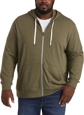 Amazon Essentials Men's Big & Tall French Terry Full-Zip Sweatshirt fit by DXL in Saudi Arabia
