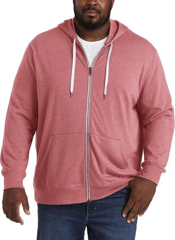 Amazon Essentials Men's Big & Tall French Terry Full-Zip Sweatshirt fit by DXL in Saudi Arabia