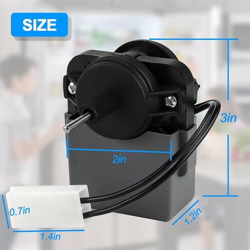 2315549 Refrigerator Evaporator Fan Motor Compatible with Whirlpool Kenmore Refrigerator Replaces WP2315549 2220569 1193008 AP6007250 PS11740362 EAP11740362 ESF-U2A in Saudi Arabia