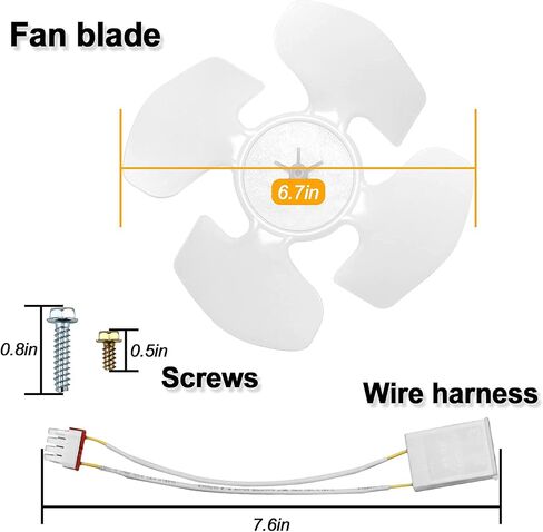 W10124096 Condenser Fan Motor Kit Replaces udqr107w3 AP4318657 PS1957416 W10124096VP Refrigerator Condenser Fan Motor in Saudi Arabia