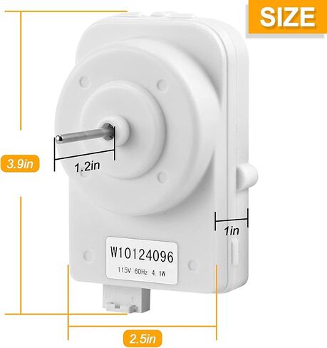 W10124096 Condenser Fan Motor Kit Replaces udqr107w3 AP4318657 PS1957416 W10124096VP Refrigerator Condenser Fan Motor in Saudi Arabia