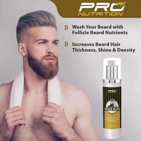 Beard Growth Shampoo & Wash- Stimulates & Repairs New Follicle Growth. Grow Stronger, Thicker, Fuller, Longer, Healthier Beard & Mustache Hair. in Saudi Arabia