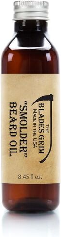 Best Beard Oil 8.45oz Bottle - Smolder Beard Oil - Promote Healthy Growth - Beards Care - Beard Softener - A few drops & oils will shine your beard and mustache and make them softer. Made In The USA in Saudi Arabia